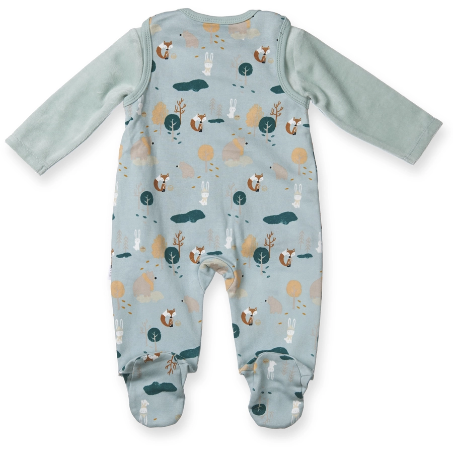 LITTLE Strampler-Set 2-teilig Waldtiere