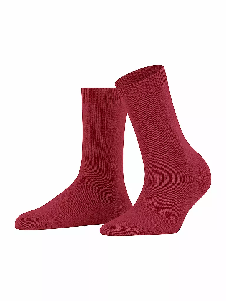 FALKE Socken COSY WOOL scarlet rot