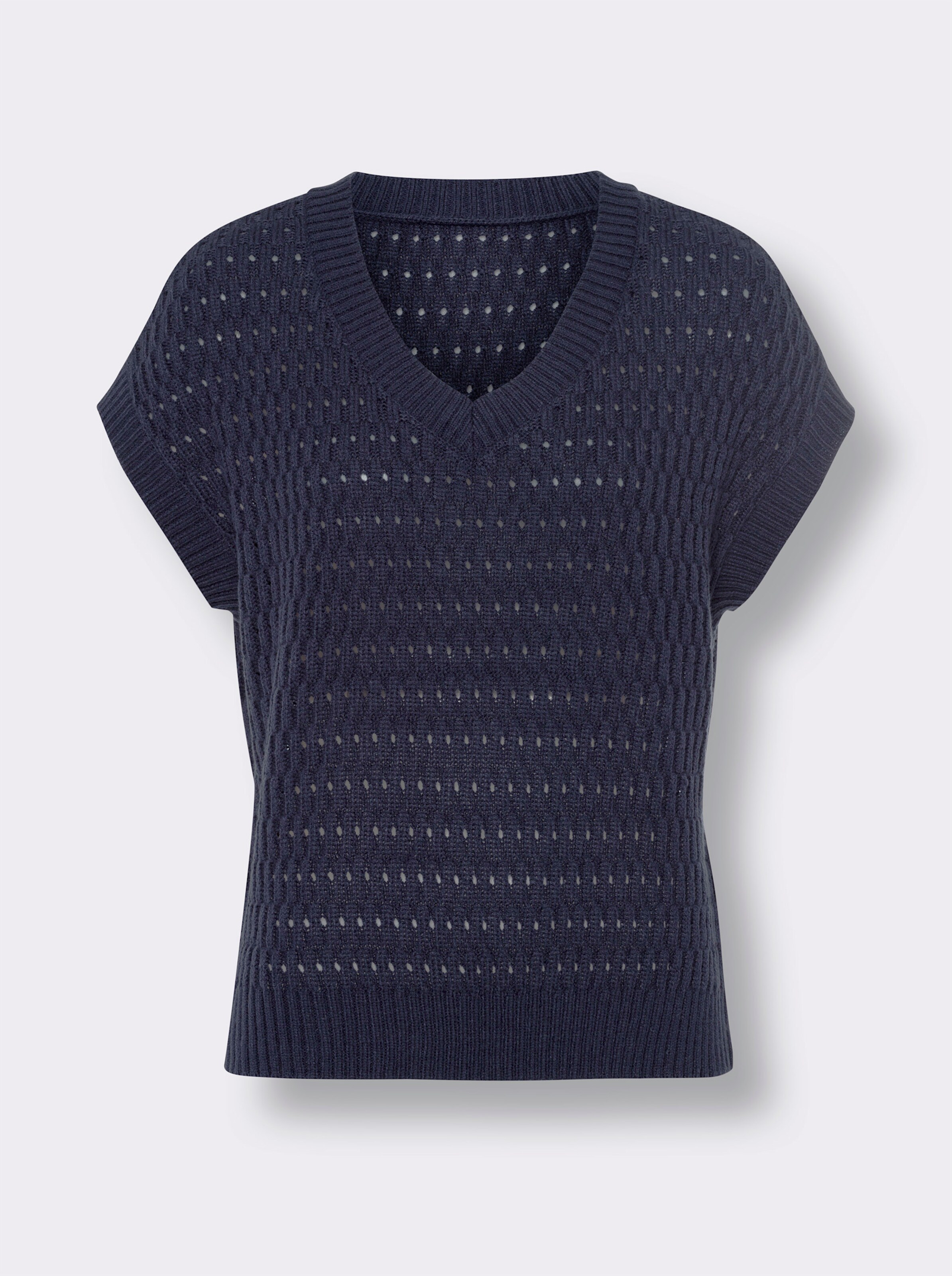Pullunder aus Ajour-Strick