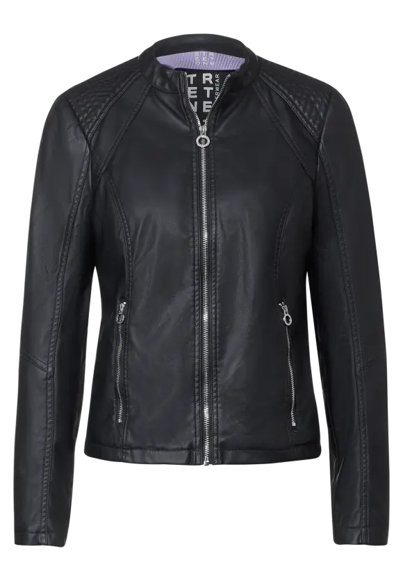 Kurze Bikerjacke - gravity blue