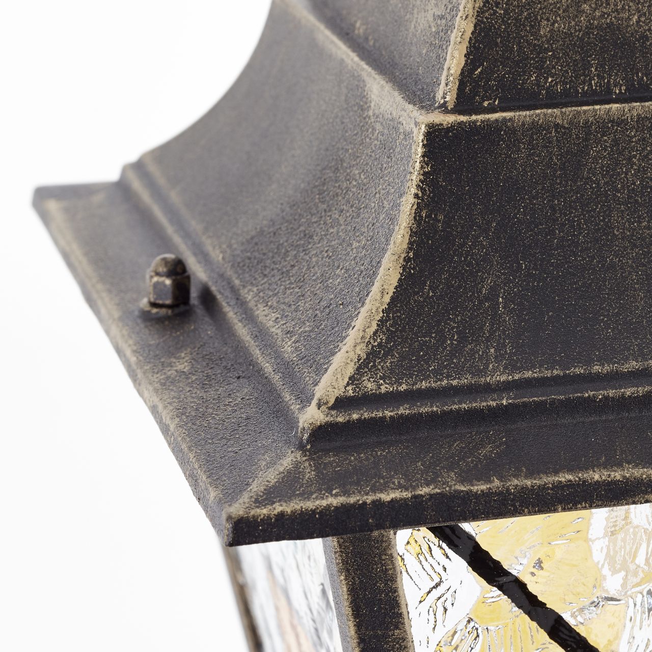 BRILLIANT Janel Außenstandleuchte 120cm schwarz gold | 1x A60, E27, 60W, geeignet für Normallampen (nicht enthalten)
