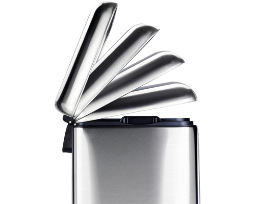 Wenko Easy Close pedaalemmer, 2 compartimenten (2 x 12 liter), antraciet metallic