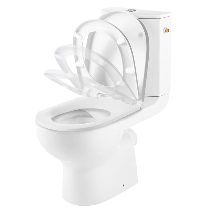 Pack WC à poser sans bride avec sortie horizontale GoodHome Cavally NF