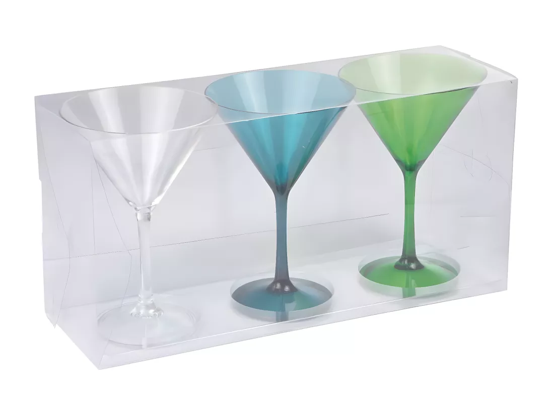 Lot de 3 Verres à Cocktail 