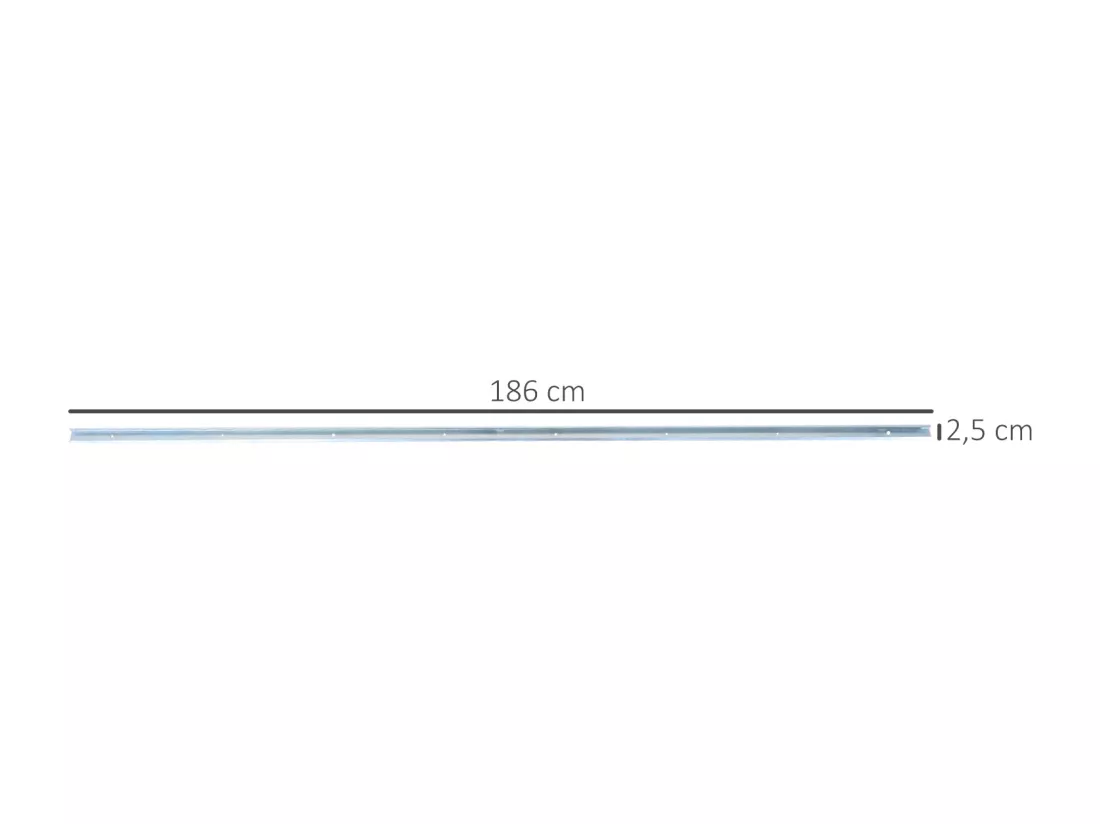 Kit complet porte coulissante 4 x 93 cm (p x l): rail, roulettes, visserie