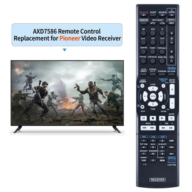 Fjernbetjening Udskiftning til AXD7586 til Pioneer AV-receiver stereo system