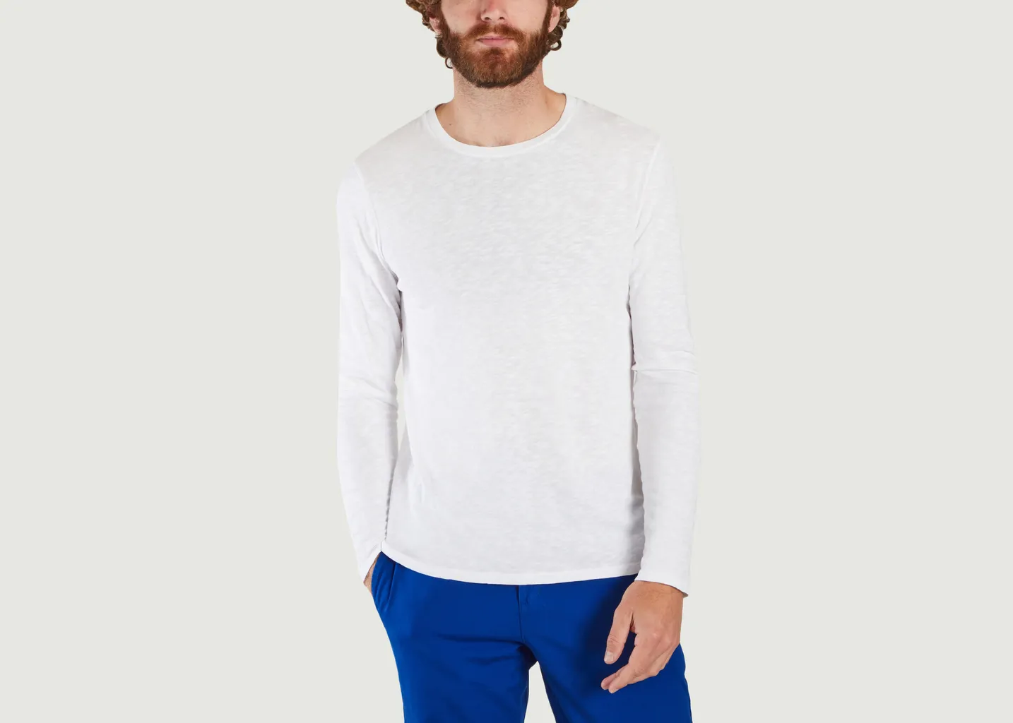 T-shirt manches longues en coton flamé Bysapick American Vintage