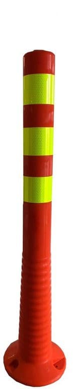 Paal/Paal 75cm Flexibele Oranje Folie Bloem Citroen