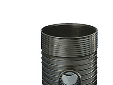 Rense-insp.brønd 600-250mm T1 - 60° gennemløb for glat rør. Wavin Tegra
