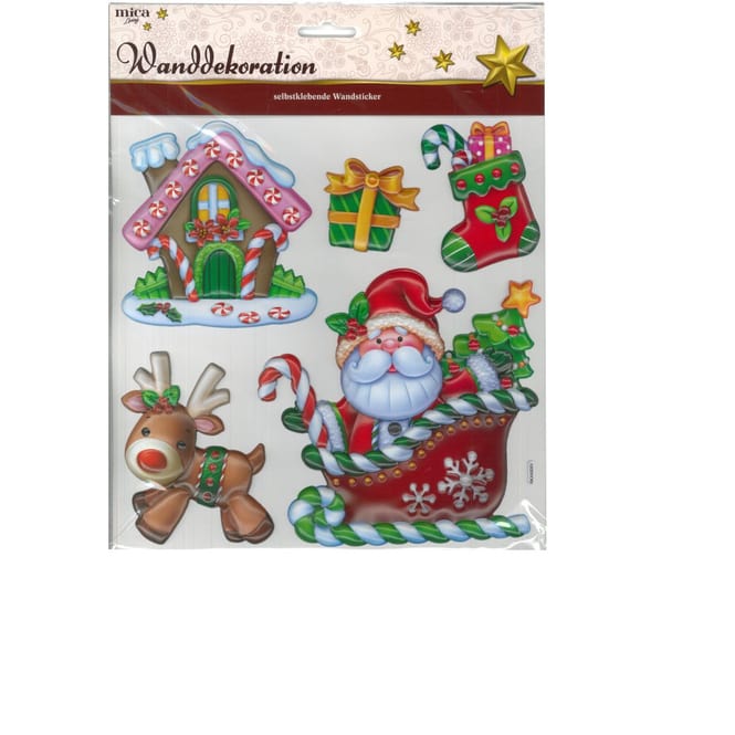 Wanddeko - Weihnachten - Selbstklebende Wandsticker