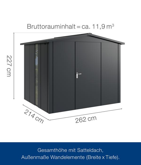 Hörmann Metallgerätehaus Juno JSD9 L-SK