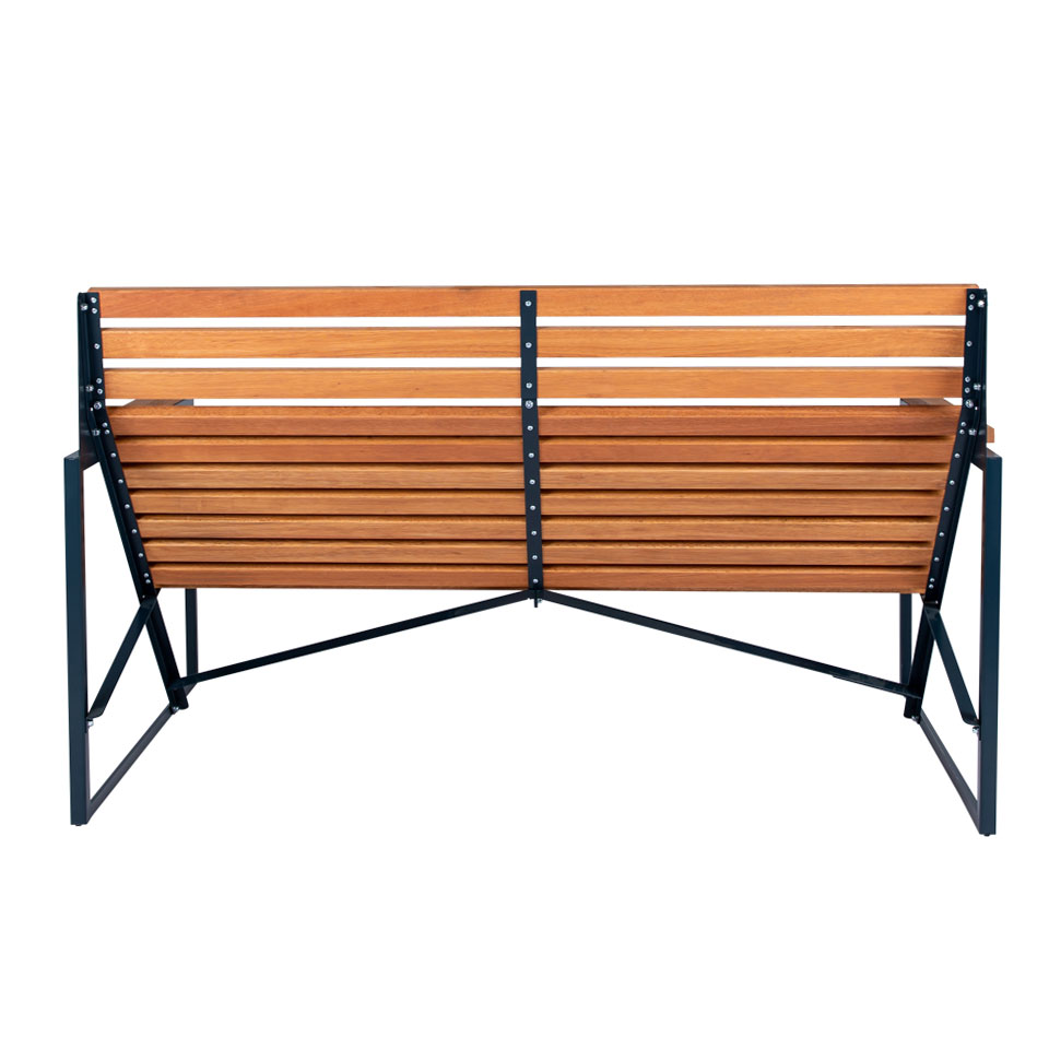 Tuinbank Patio Bench 2-3 Seater gray blue