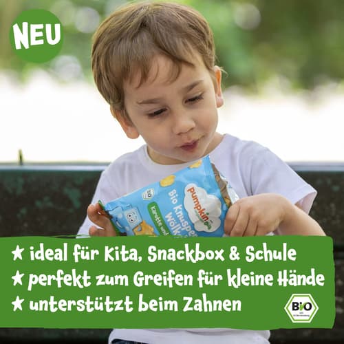 Pumpkin Organics Bio Knusper Wölkchen Karotte und Erdbeere ab 1 Jahr