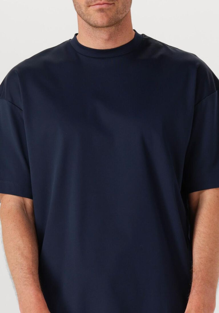donkerblauwe valenza t-shirt 1026 interlock supima oversized t shirt