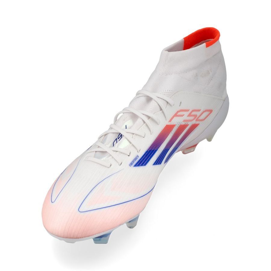 adidas F50 Elite Mid FG Advancement - Blanc/Rouge/Bleu Femme