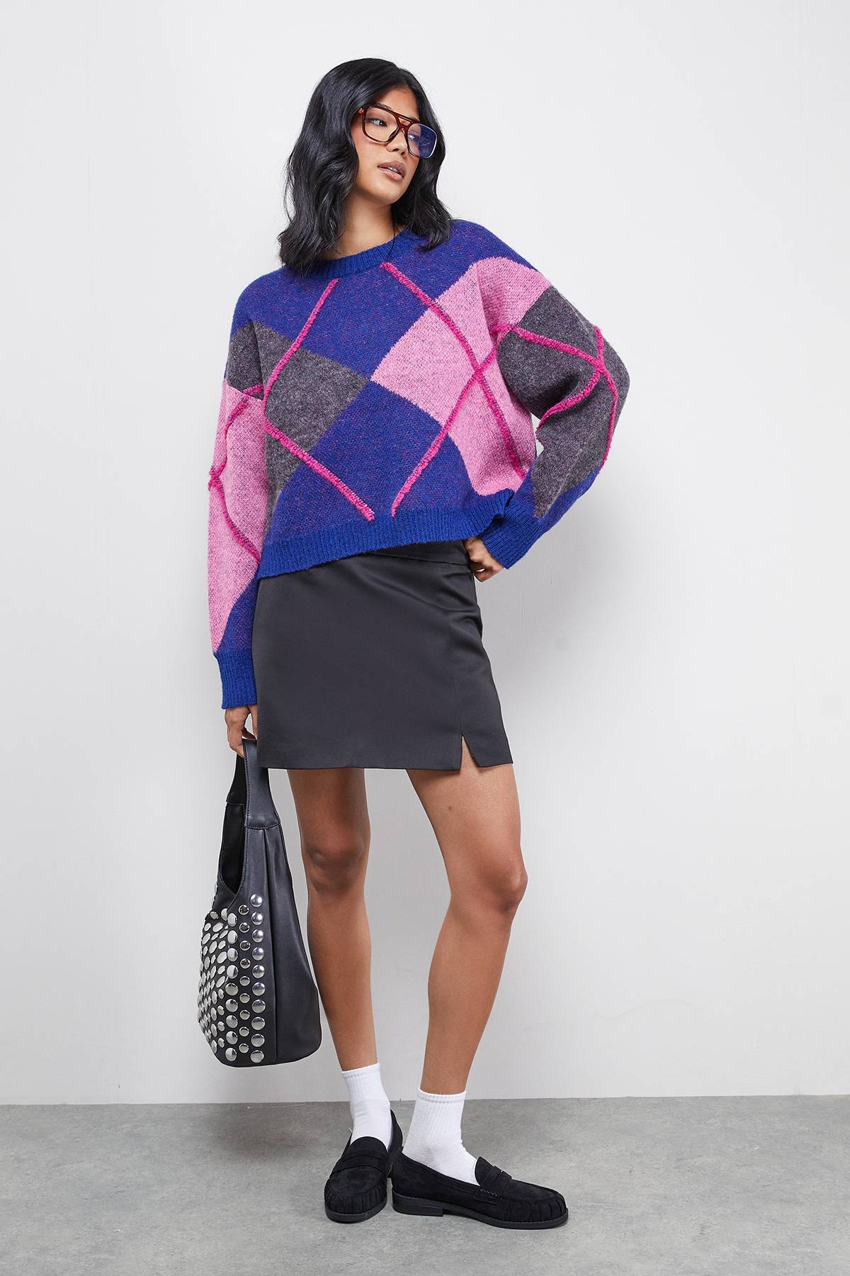 Warehouse synthétiquell Argyle Oversize