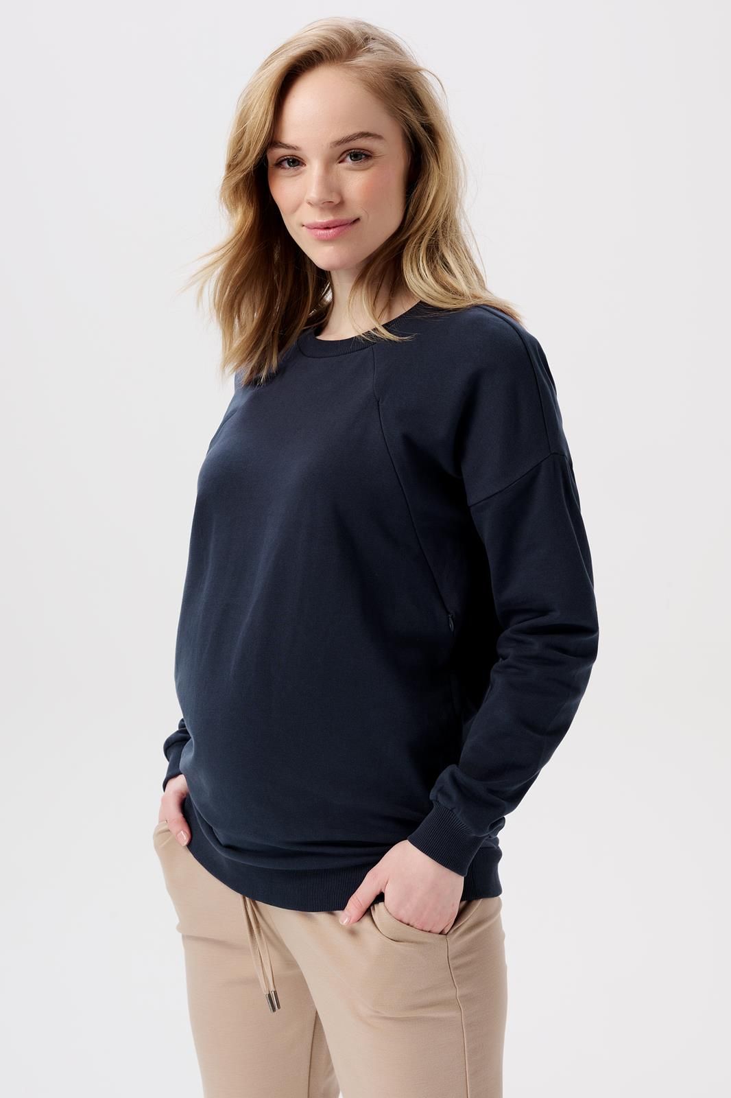 Noppies Maternity Trui met voedingsfunctie Lesy - Night