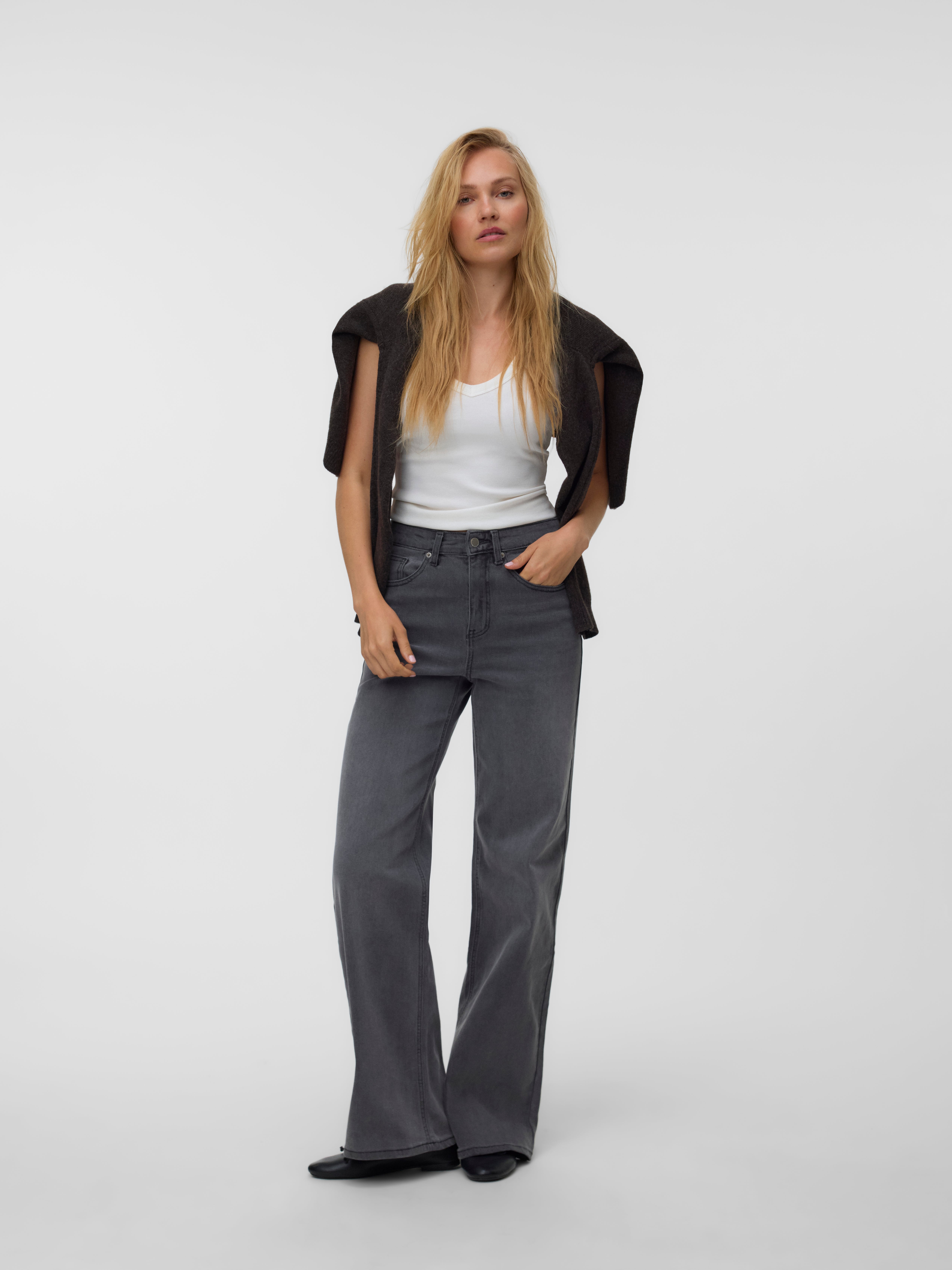 VMOLIVIA High rise Wide leg fit Jeans