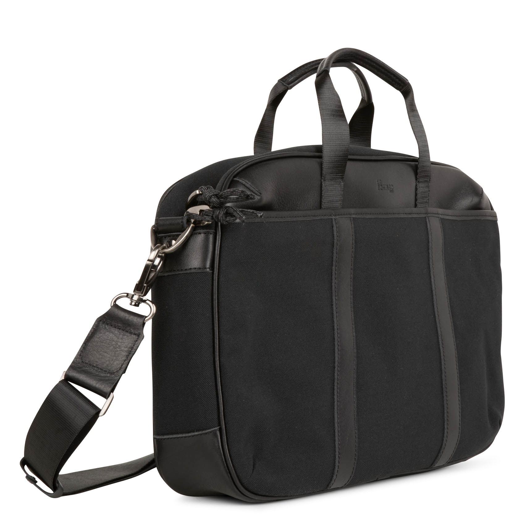 EPSILON - Porte documents aspect bi matière en cuir| Noir