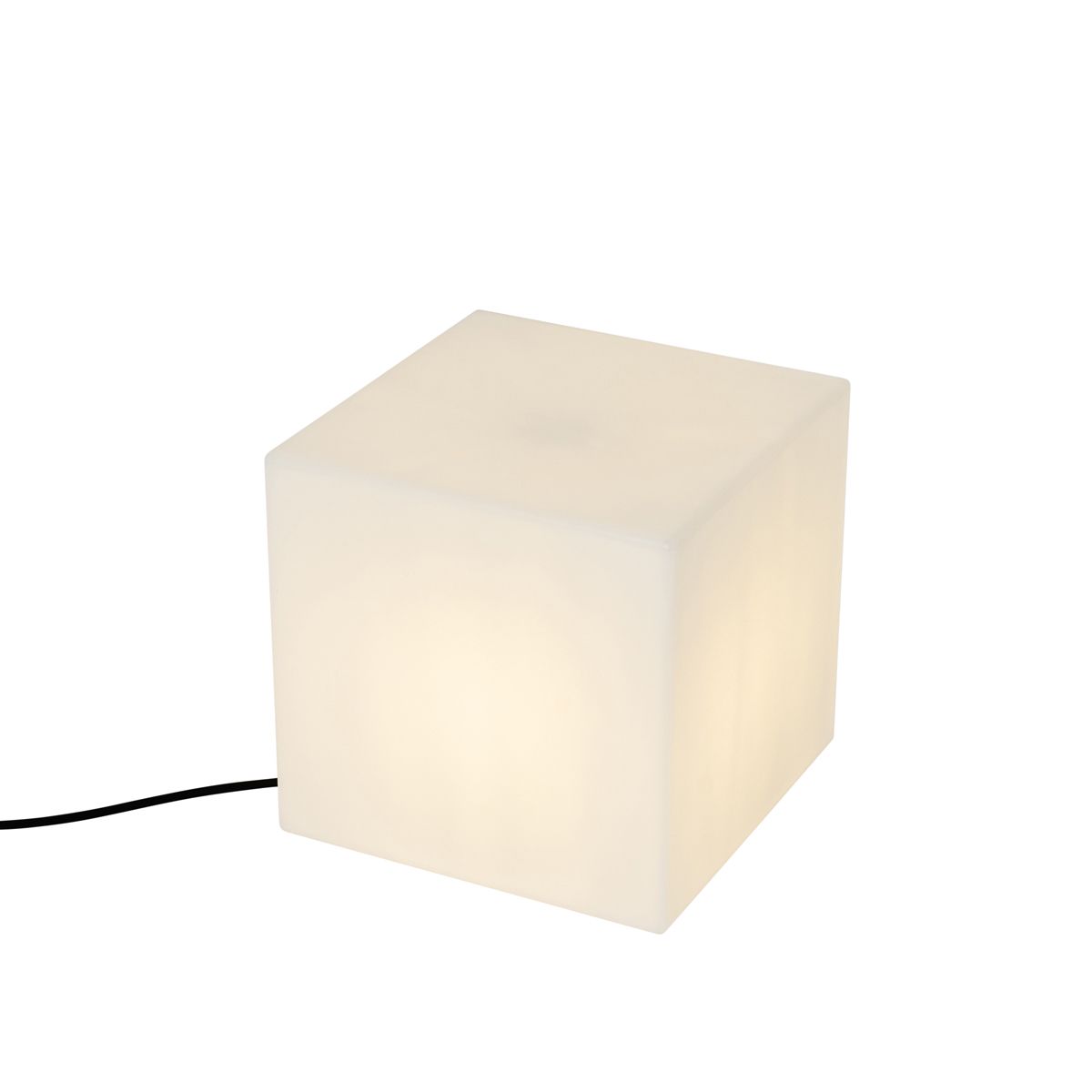 Moderne buitenlamp wit 30 cm vierkant IP44 - Nura