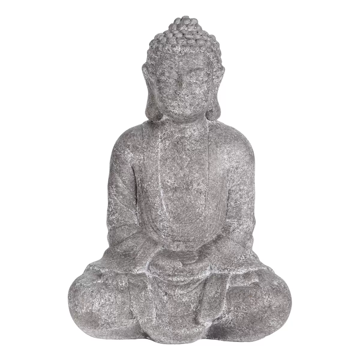 Dekofigur Buddha 38cm Garden Grau