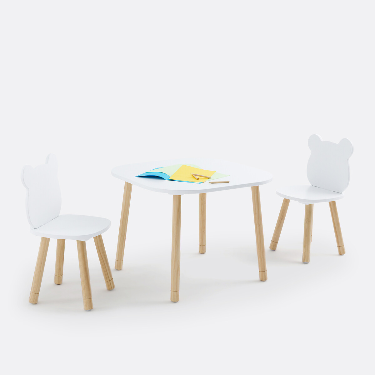 LA REDOUTE INTERIEURS<br>Conjunto de mesa e 2 cadeiras infantis, Ancelme