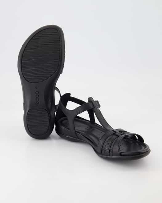 Ecco Flash W T Sandal LEA Sandalen in Schwarz