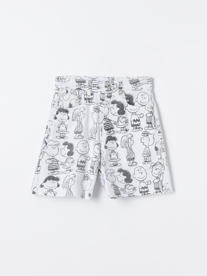 Calções estampados Snoopy Peanuts™ - Branco