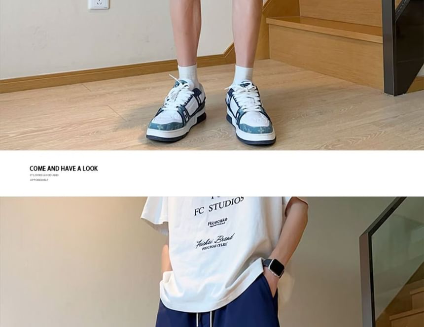 Neonity Wear - Shorts met elastische taille en letters