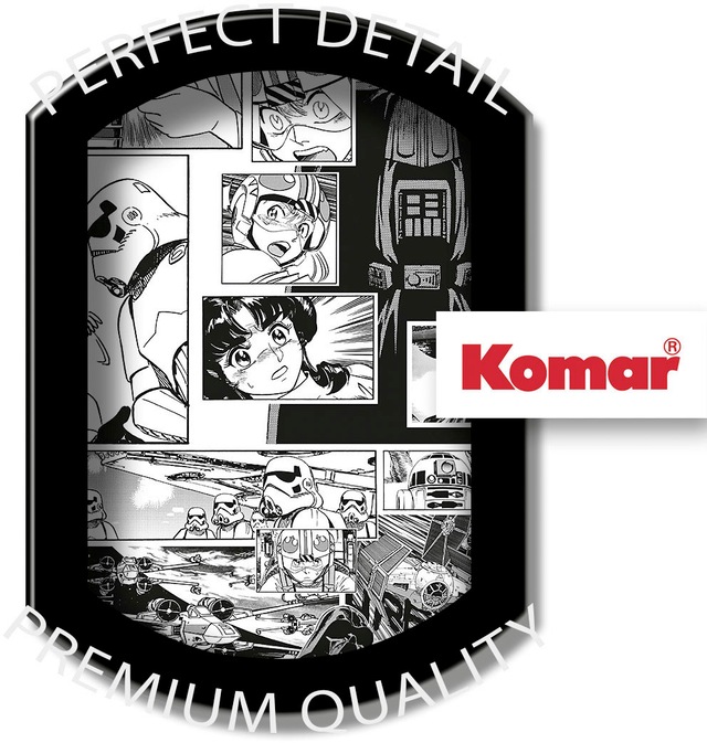 Komar Fototapete »Digitaldruck Vlies -  Star Wars Manga Madness - Grösse 100 x 250 cm« bedruckt glatt Kinderzimmer