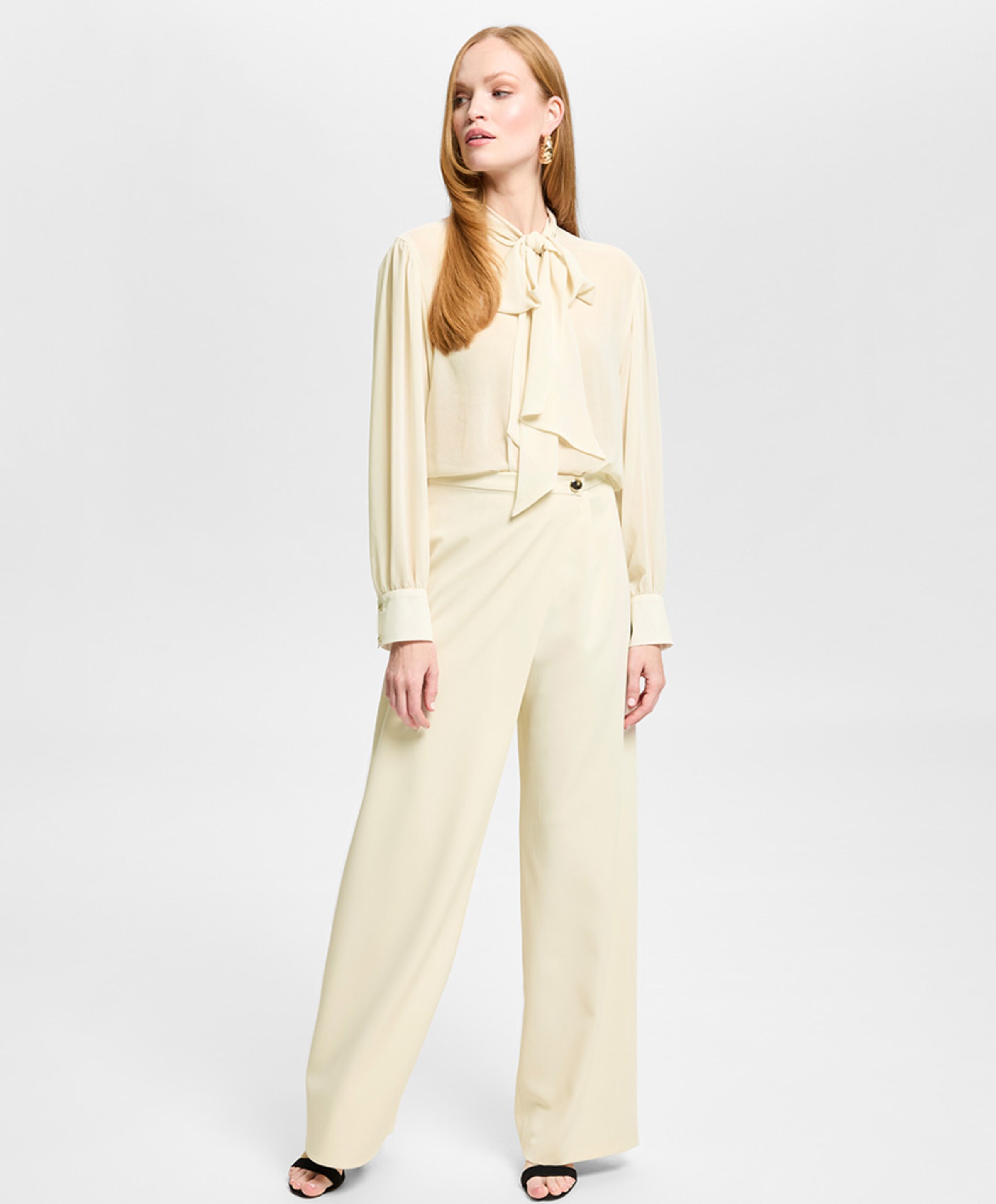 Swing Dames blouse beige