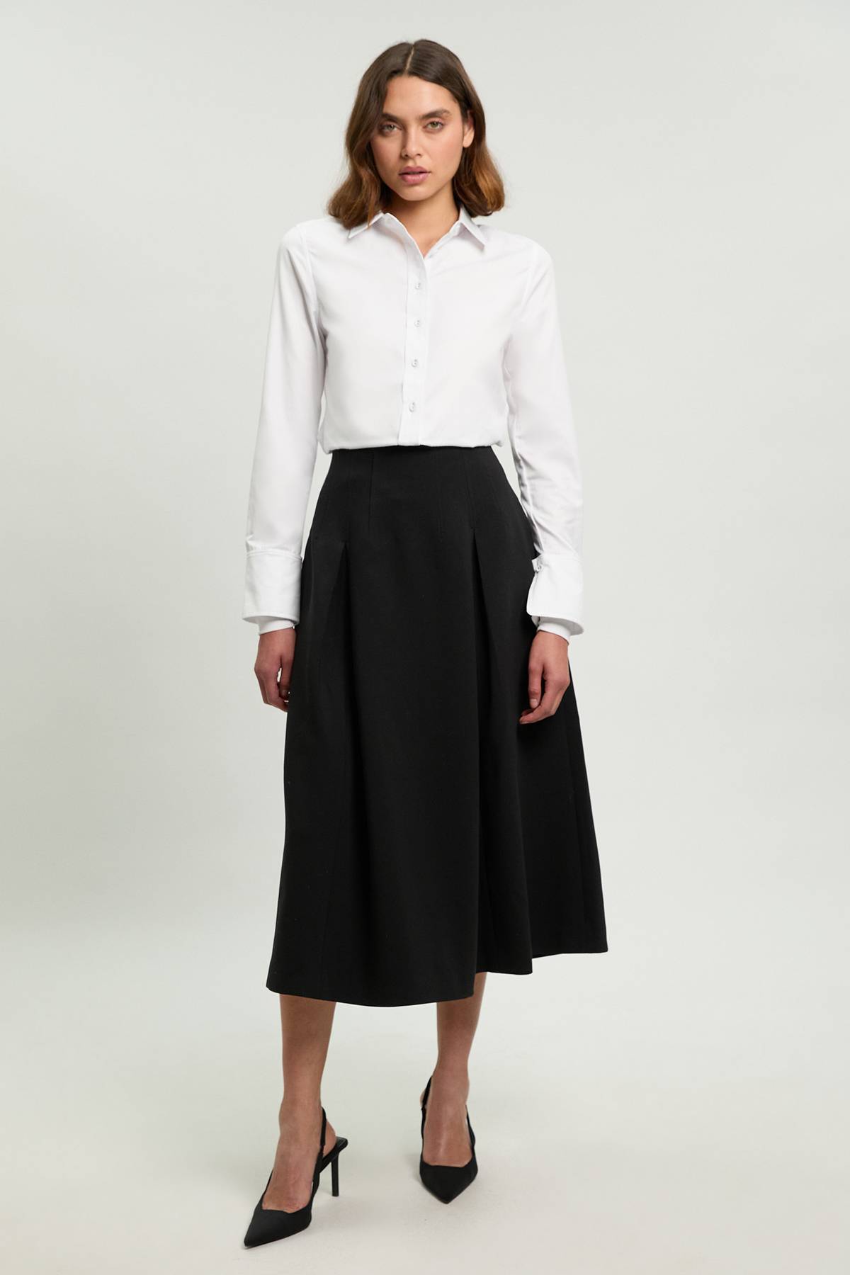 KarenMillen La chemise boutonnée en coton tissé The Founder