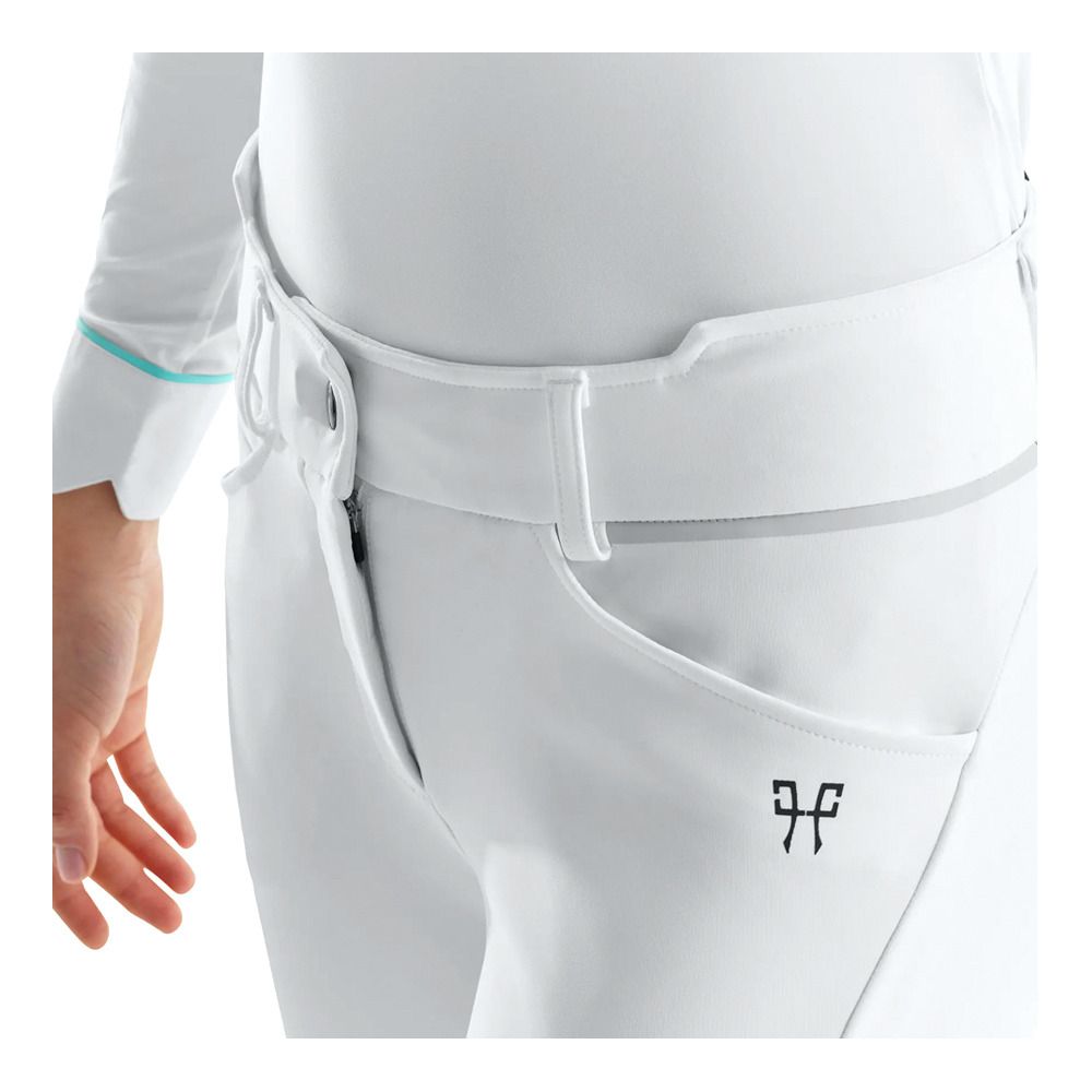 Horse Pilot X-DESIGN - Pantalon siliconé Femme white/grey