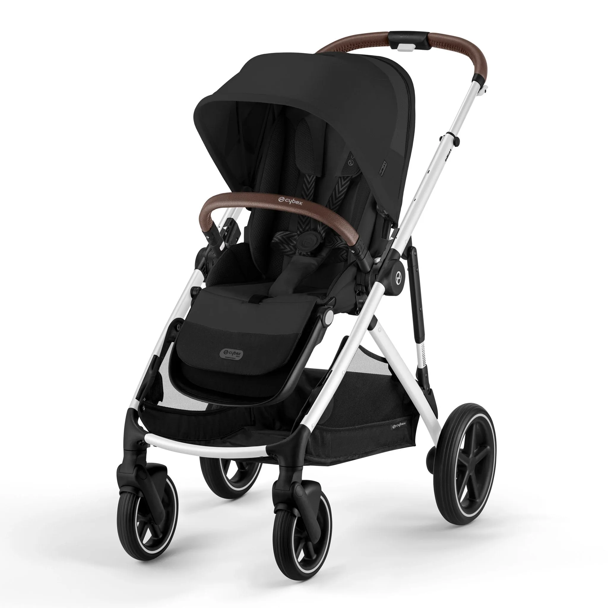 Cybex Poussette Gazelle S 2 + Siège d'Auto Aton G Swivel - Moon Black