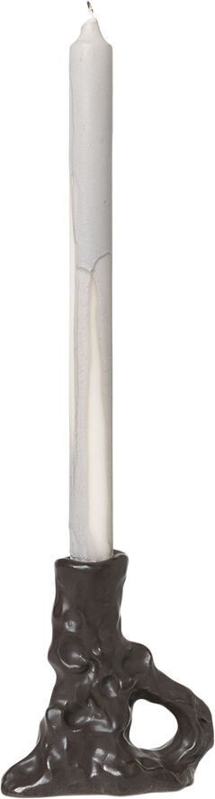 ferm LIVING Dito Candle Holder - Single - Dark Dark brown