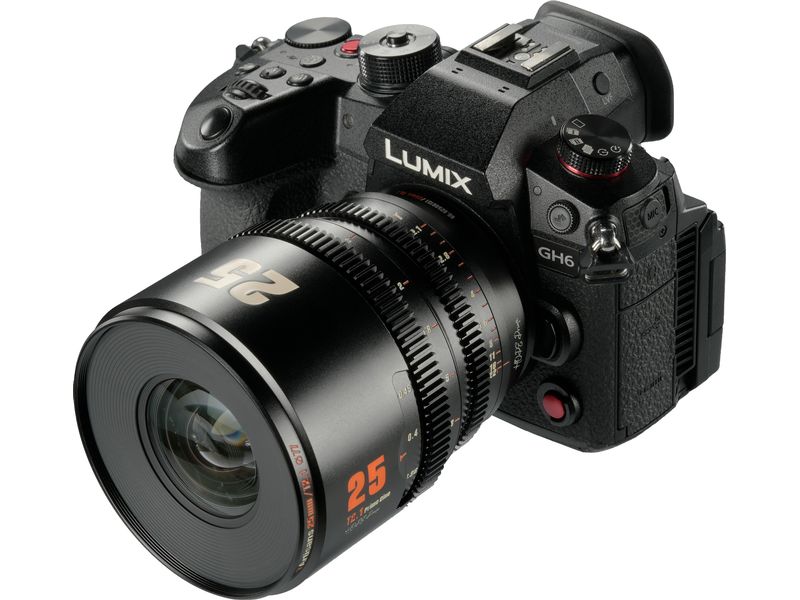 7Artisans Festbrennweite 25mm T/2.1 – MFT Kompaktes, leichtes Objektiv für Kameras mit Super35-Sensoren