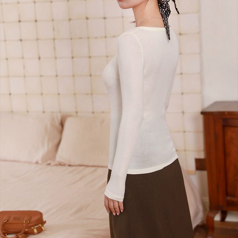 meirology - Thermisch T-shirt met lange mouwen en ronde hals