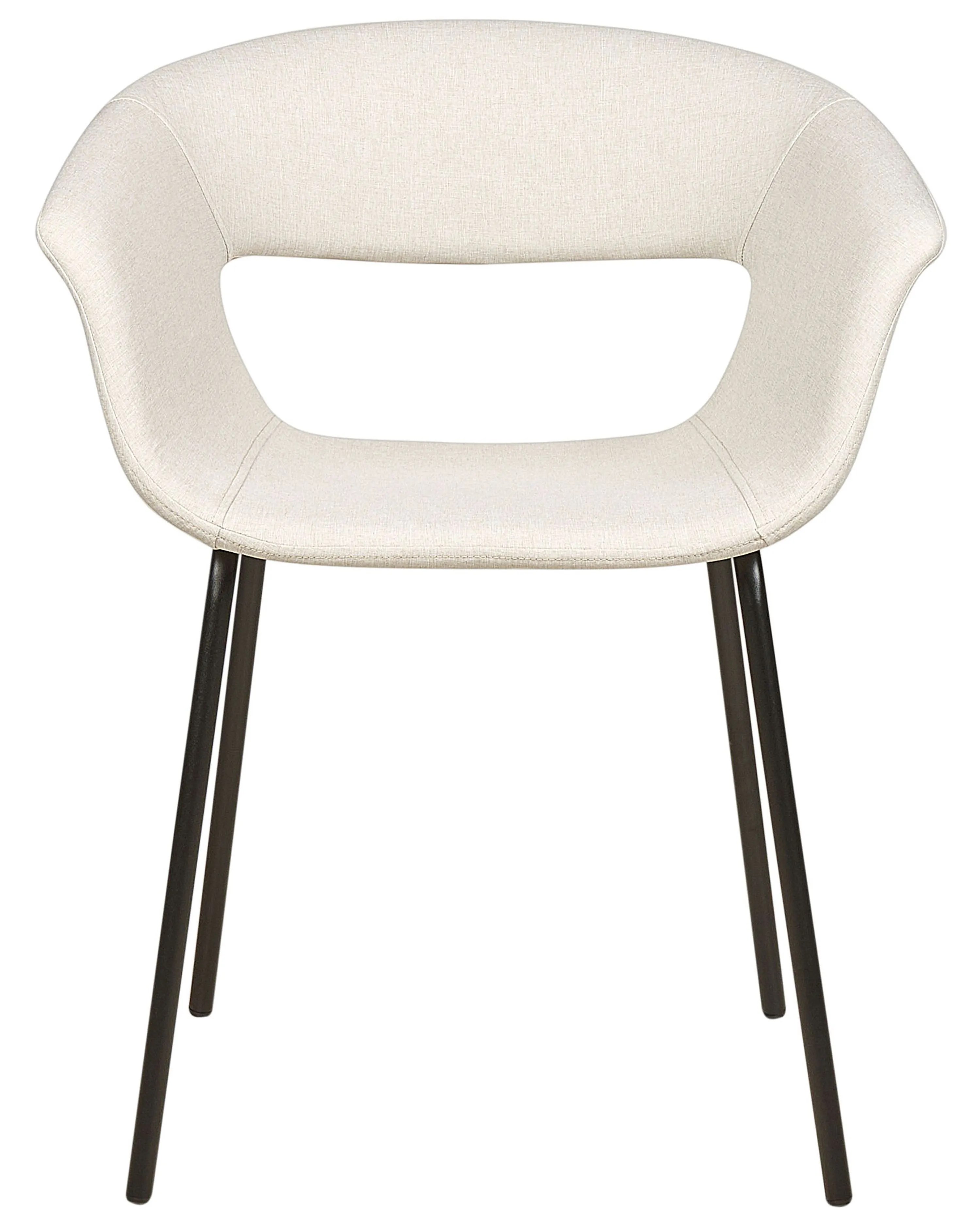 Set van 2 eetkamerstoelen ELMA Lichtbeige