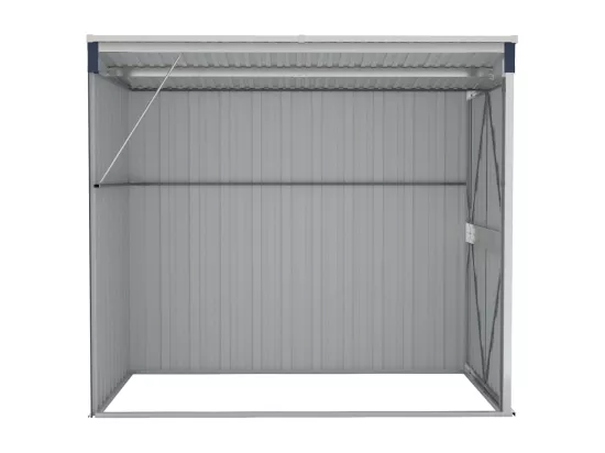 Abri de jardin mural Anthracite 118x194x178 Acier