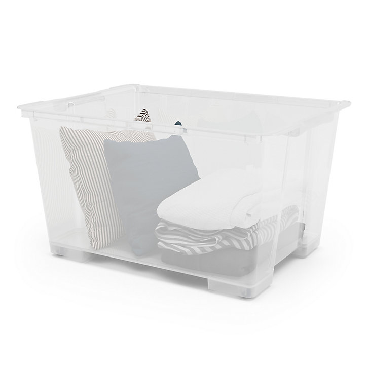 Boîte en plastique 138 L Kaze transparent