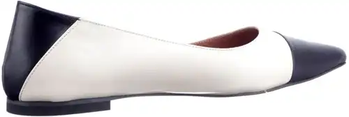 Babouche zwart/beige combi Becca-1 - maat 42 ballerina zwart/beige combi - maat 42 Calandschoen