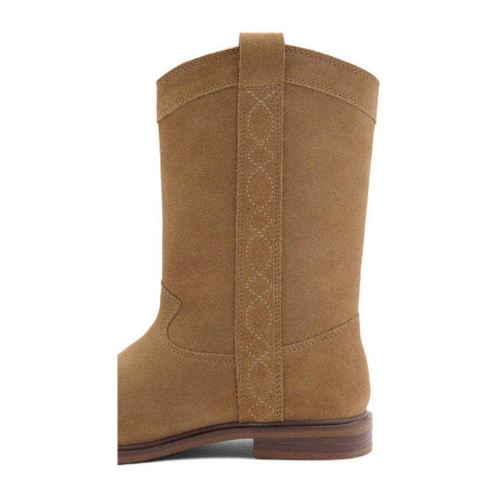 Mango Kids suède laarzen beige