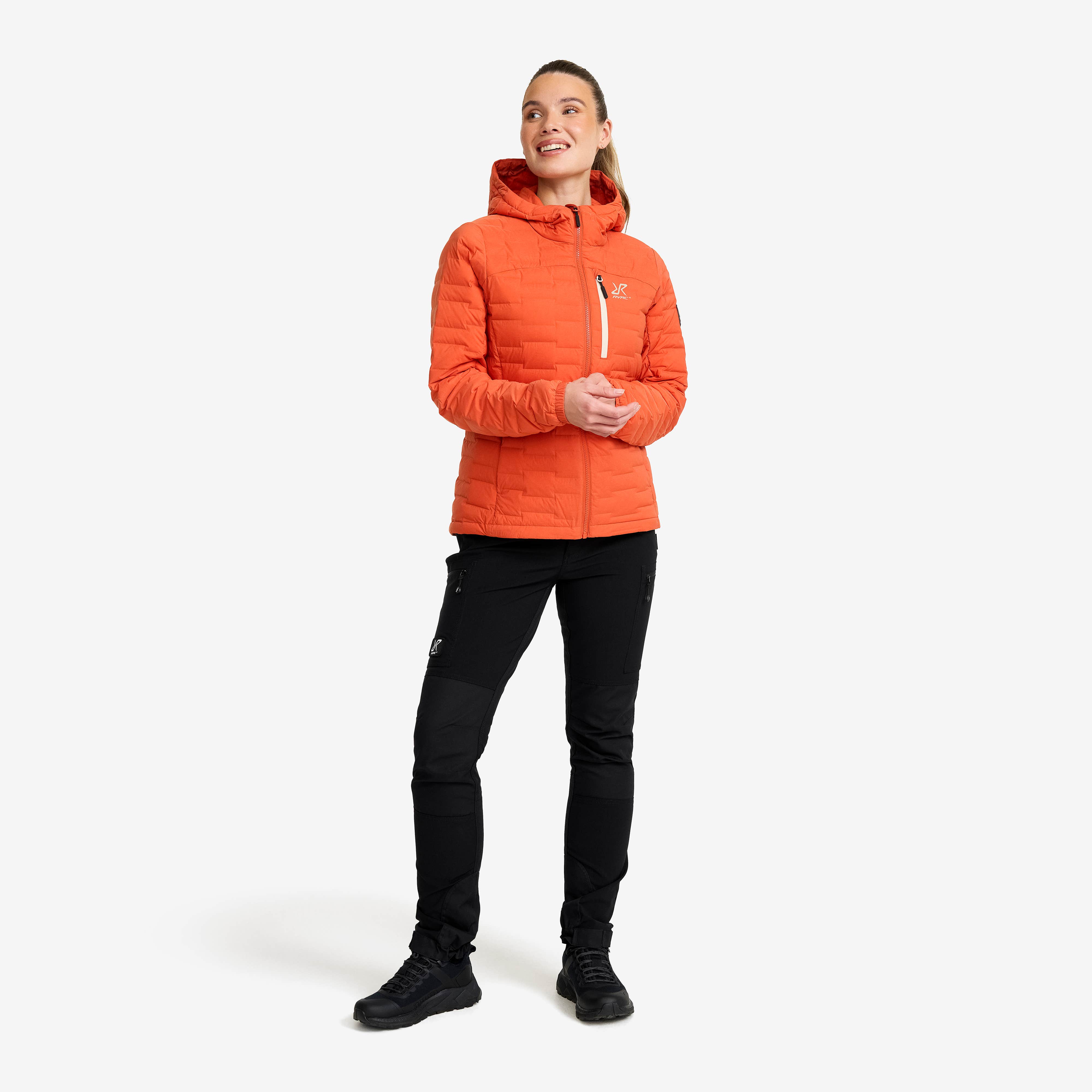 Flex Stretch Down Jacket Dame Mecca Orange