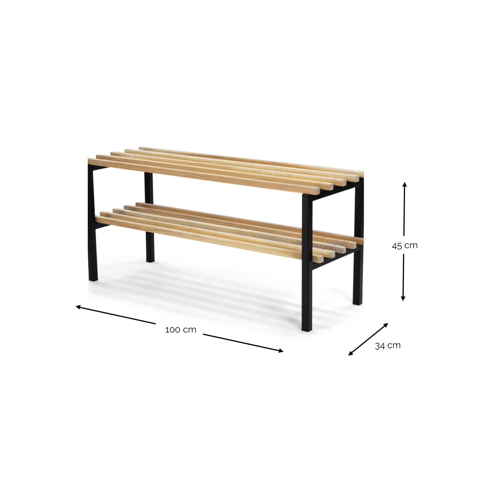 Spinder Design Rizzoli Schoenenrek - Zwart / Eiken
