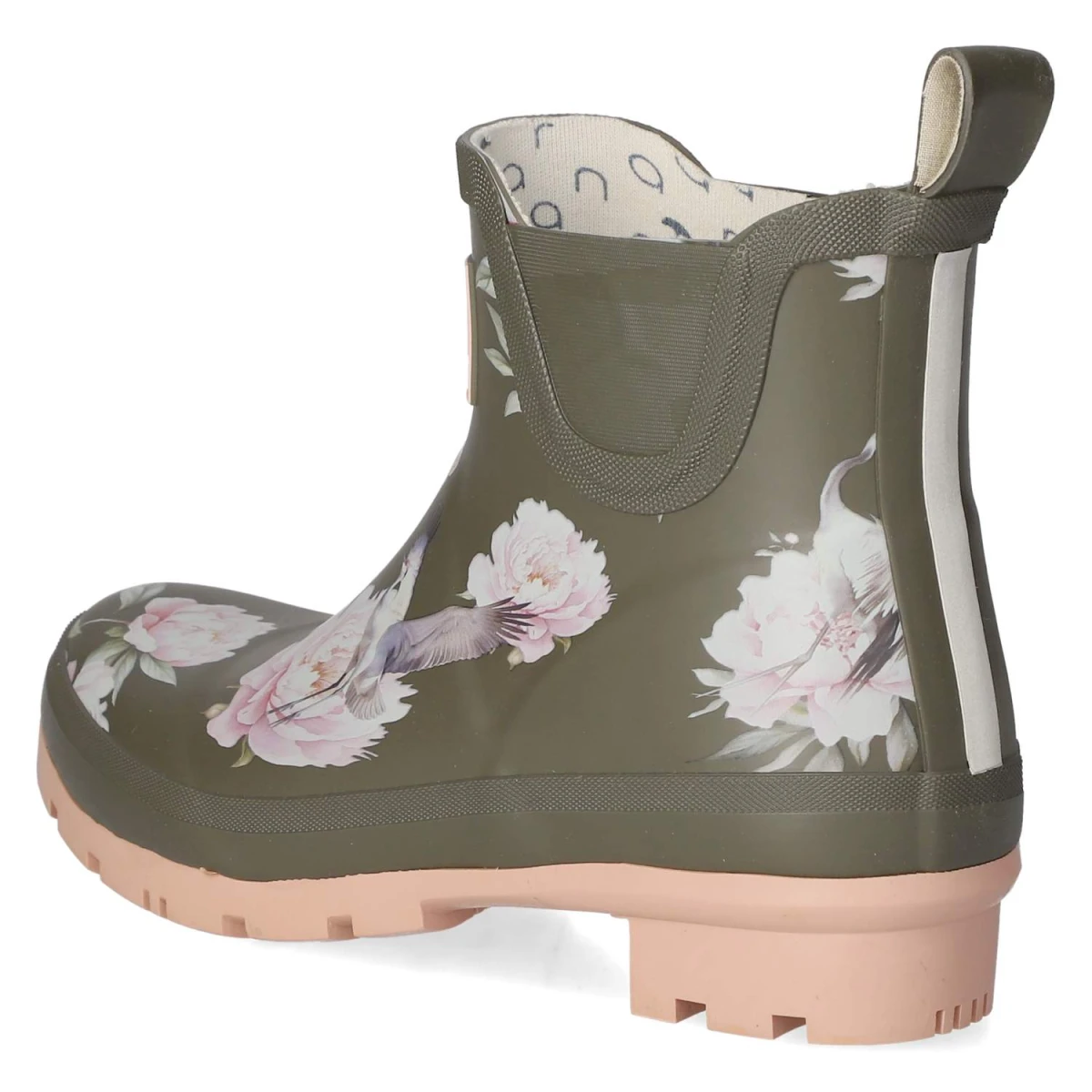 RajnGummistiefel PEONY - Kaki-Pink