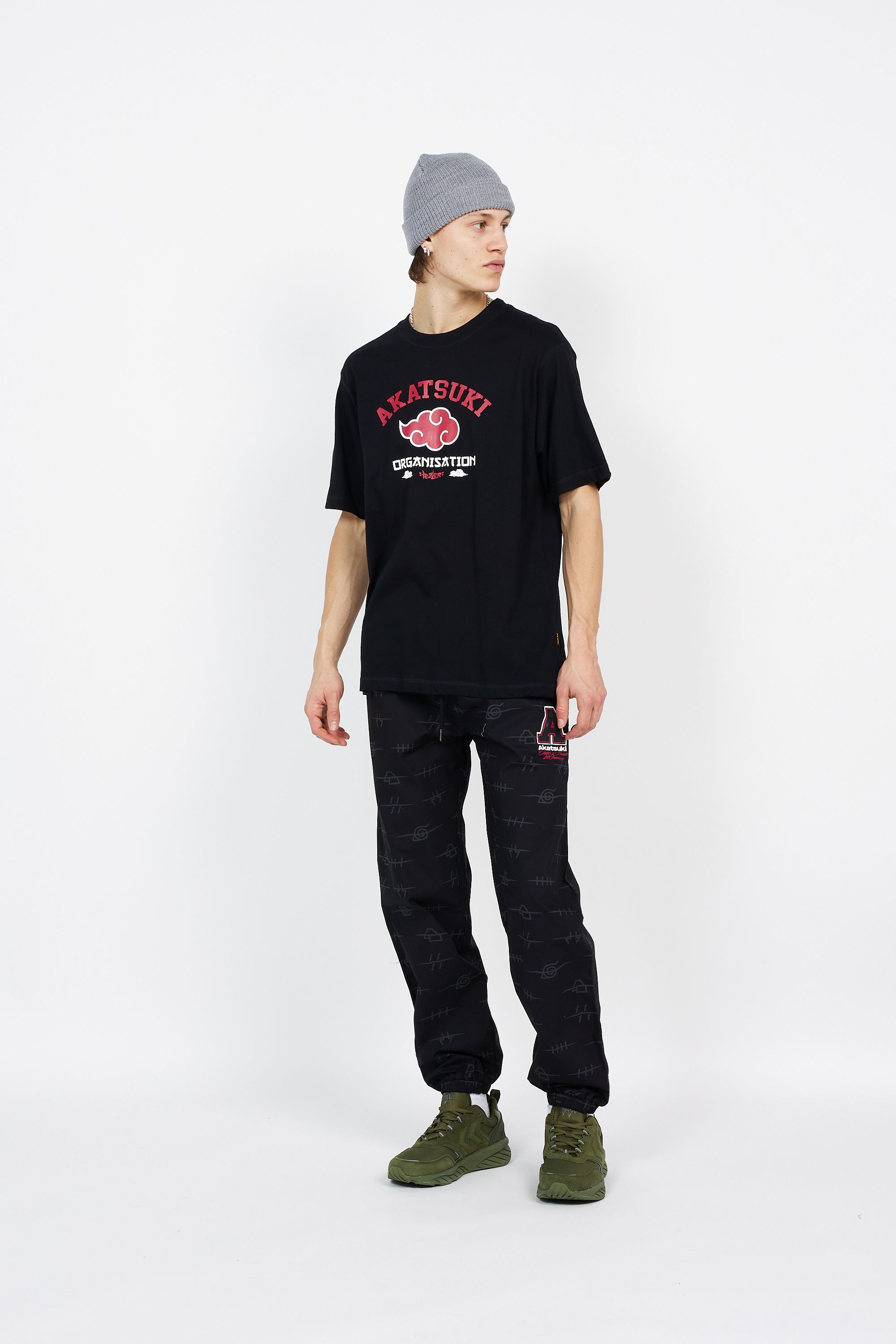 TEALER Pantalon tealer x naruto AKATSUKI Noir