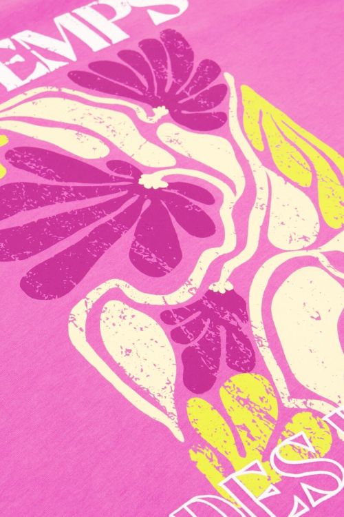 Roze T-shirt le temps