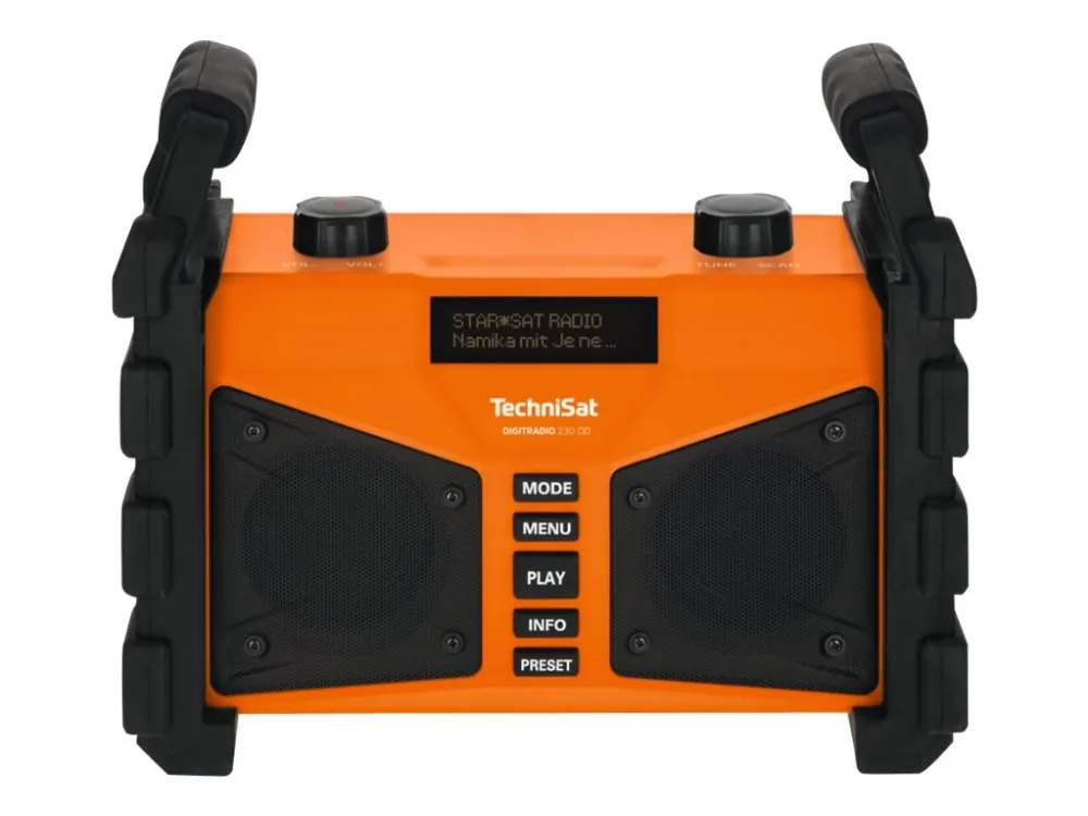 TechniSat DigitRadio 230 OD - DAB bærbar radio - 12 Watt - orange