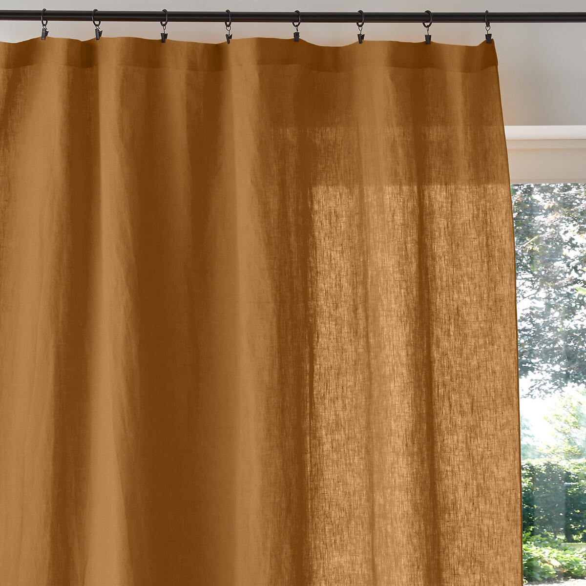 LA REDOUTE INTERIEURS<br>Painel de cortina em linho lavado, Onega