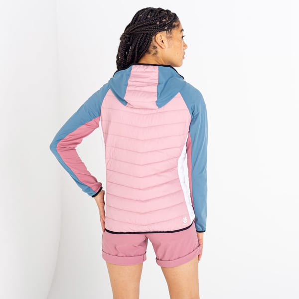 Doudoune randonnée DARE 2B SURMOUNT II WOOL HYBRID W PWDPINK/MESA
